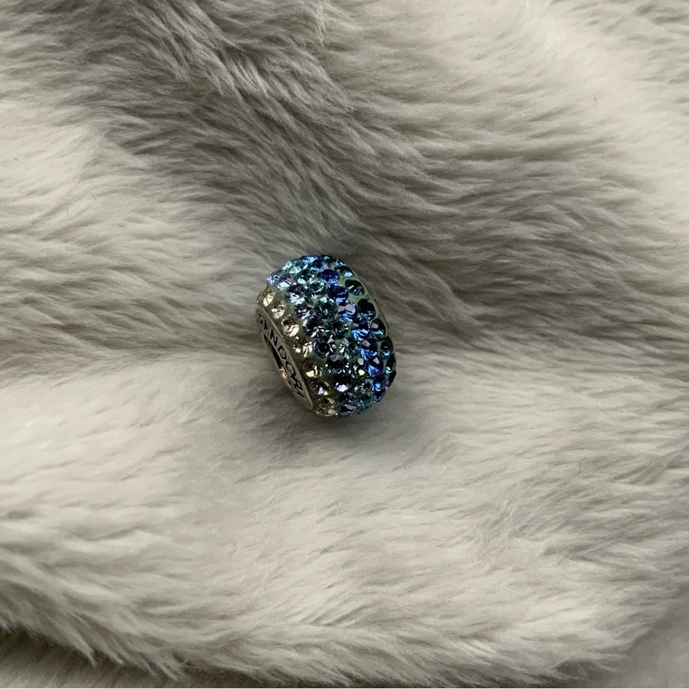 Pandora Pave’ Blue Crystal Gradient Bead - Picture 7 of 10
